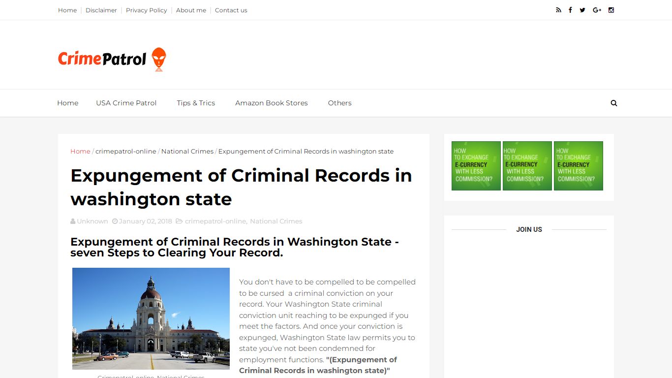 Expungement of Criminal Records in washington state ...